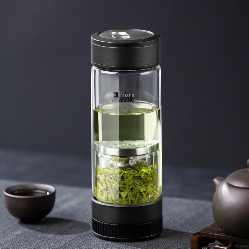 Wanshang U258 Portable Tea Infuser Glass Water Bottle