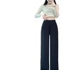 Ice Silk Women's Wide-Leg and Narrow Straight-Leg Pants - New Spring/Autumn Collection