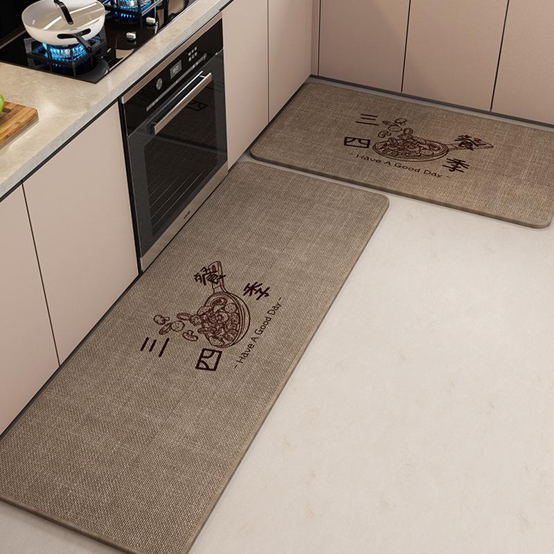 Tkaná kuchyňská podložka na podlahu Protiskluzová Pratelná Odolná proti nečistotám Absorpční Silná Vstupní rohožka Rohožka