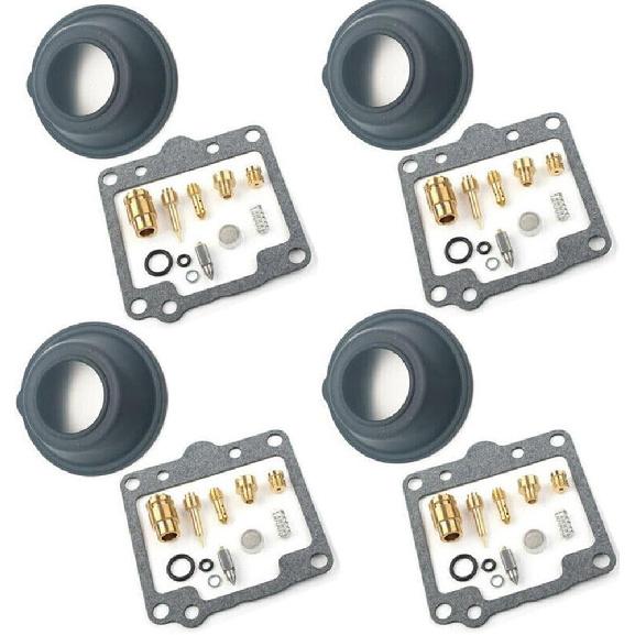 [Replacement] 4 Set Motorcycle Carburetor Repair Kit for Suzuki GS550 E/L GS550M GS550T GS 550 Vacuum Diaphragm Jet Fuel Supply