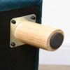 Dog Sofa Dog Bed Dog Couch made of Velvet with Backrest, Wooden Legs, Cushion, up to 8 kg 64 x 45 x 36 cm Blue