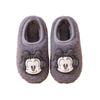 Bobodou Boys' Non-Slip Winter Indoor Cotton Shoes with Heel Cover & Fur Lining