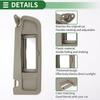 Motoforti Right Passenger Sun Visor Assembly with Mirror, Plastic, for Honda Civic 2009-2011, Beige, Part Number 83230-SNA-A01ZE