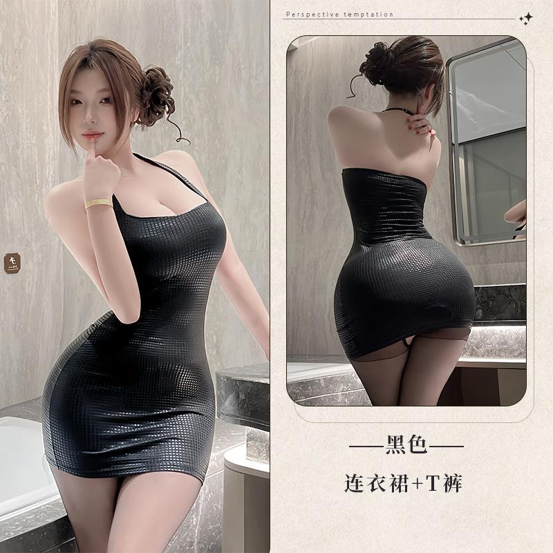 Sex Underwear Fashionable and Sexy Neck Slim Hip Wrap Personalized Neck Wrap Hip Wrap Dress Women's Pajamas