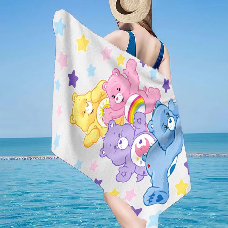 Rainbow Bears  Beach Towel, Super Soft Microfiber, Gift for Her/Him, Birthday, for Pool, Beach, Travel, Home Decor Fan gifts