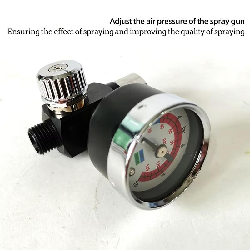 German WARTE Spray Gun Pressure Gauge Car Paint Spray Gun Pressure Regulator Gun Tail Pressure Gauge Pressure Regulator