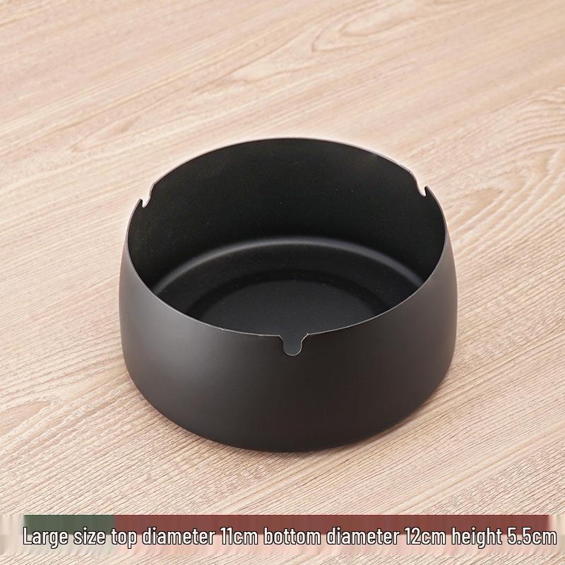 Stainless Steel Windproof Ashtray - Durable, Stylish, and Large for Bars, Cafes, and Hotels