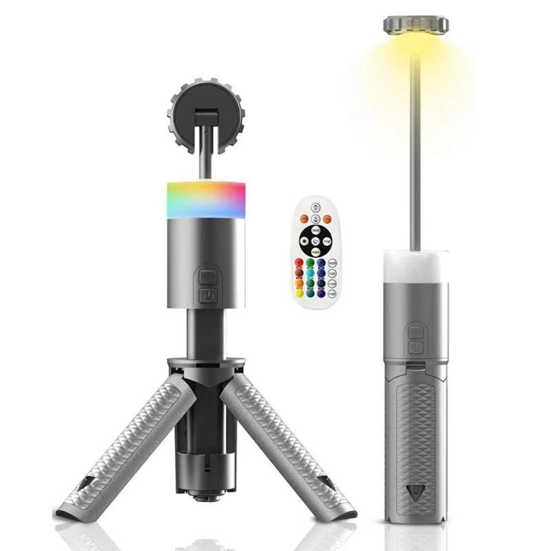 Watertight Rechargeable Camping Tent Light 5 Light Modes Outdoor Camping Lanterns Light, Height & Brightness Adjustable