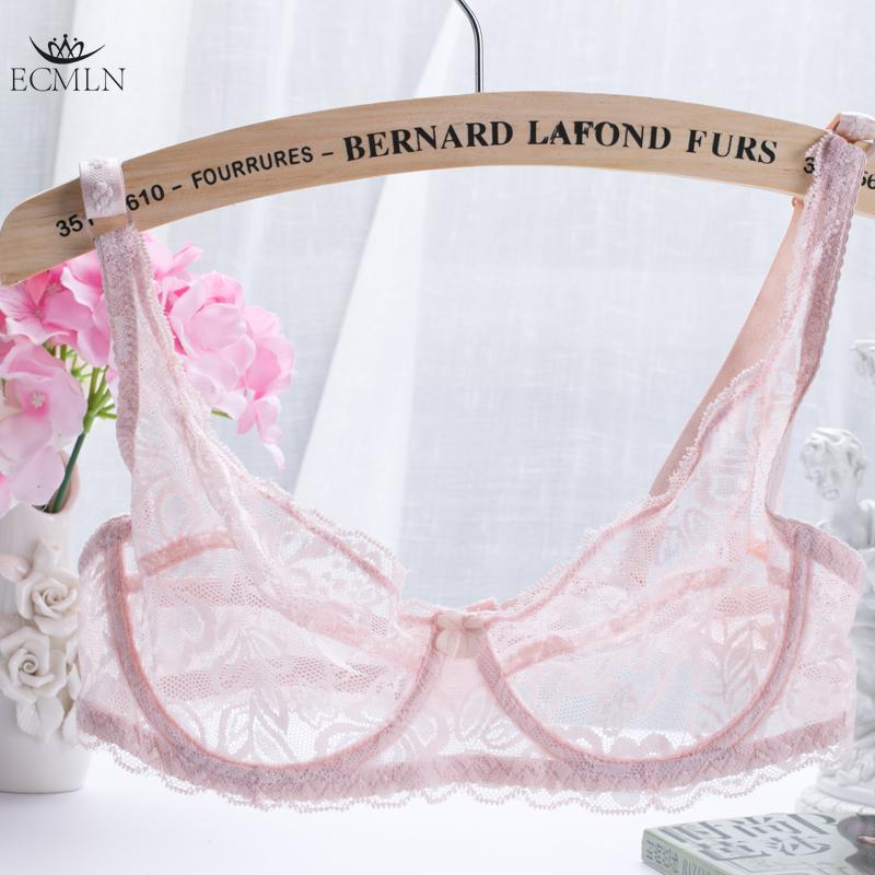 

Сексуальные изысканные кружевные женские бюстгальтеры без подкладок большого размера со стальным кольцом, бюстгальтер Push Up, выдолбленный бюстгальтер-бралетт 40BC розовый