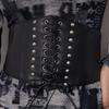 European and American INS Style Girlfriend Punk Pointed Spikes Air-eye Elastic Elastic Strap Waistband Tie Belt Belt