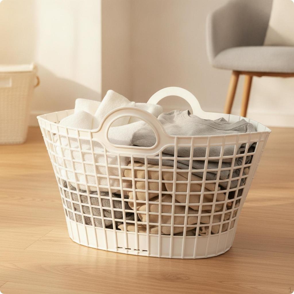 Foldable Laundry Basket Clothes Hamper Ventilated with Handles for