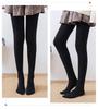 Women's Fleece-Lined Nude Pantyhose: Imitation Nylon, Autumn/Winter Warm Leggings