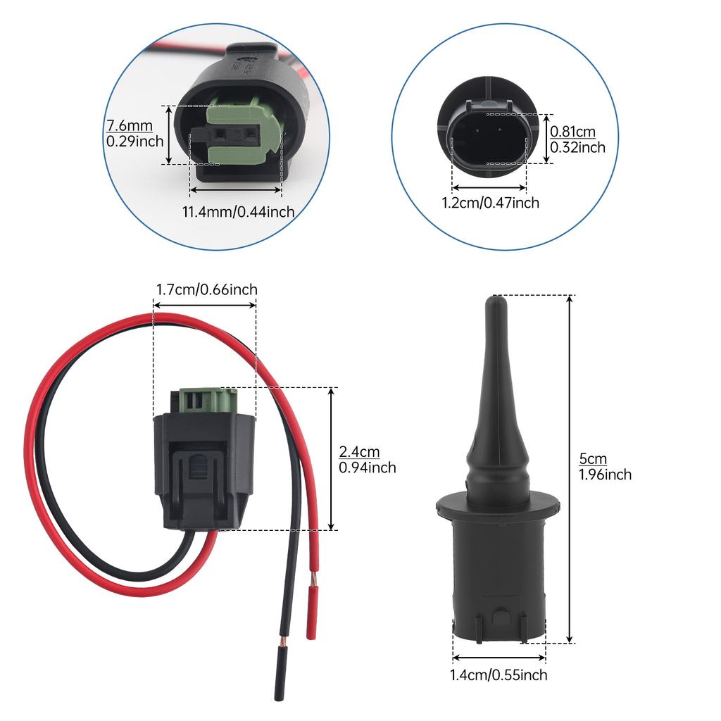 Außenlufttemperatursensor & Stecker-Pigtail-Steckersatz Passend für Freightliner Sprinter