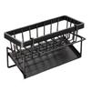 Kitchen Sink Faucet Storage Rack with Drainage for Rags, Spices, and Utensils CDN