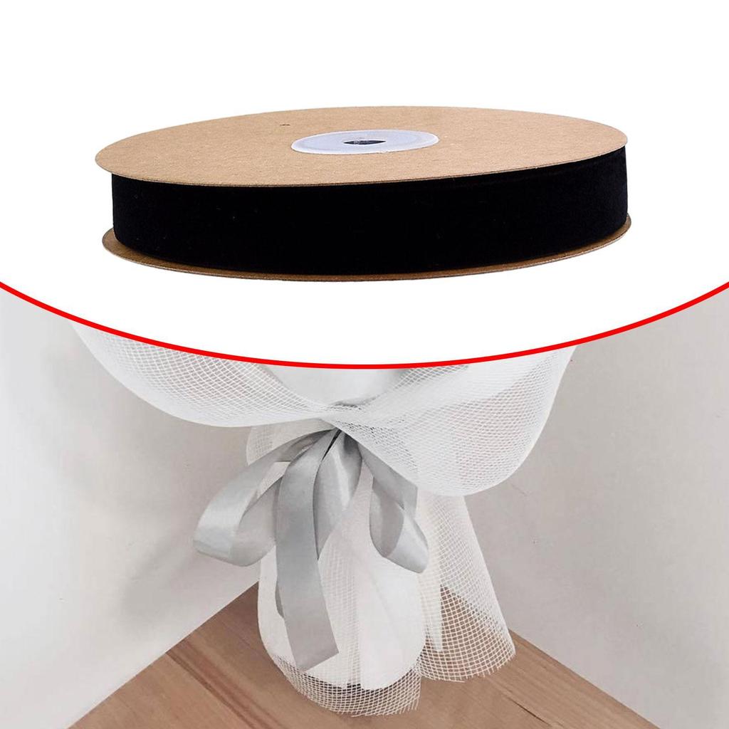 Velvet Ribbon Multipurpose Single Face Decorative Ribbon for Birthday Craft Projects Anniversary Gift Wrapping Bridal Bouquet