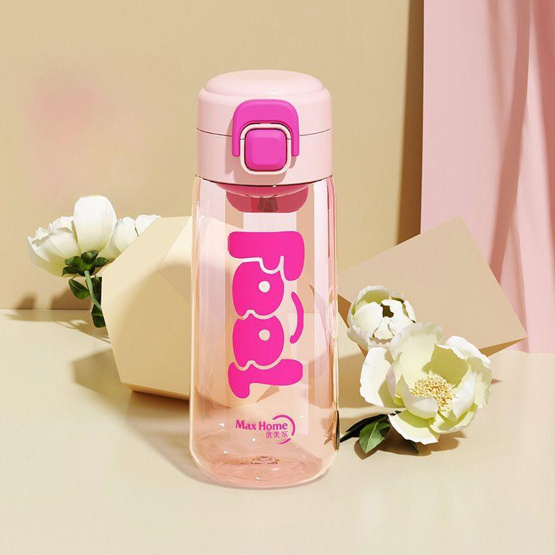 

Модный стакан для занятий спортом на открытом воздухе, женский портативный стакан с заварочным устройством для чая, пластиковая чашка, студенческая креативная персонализированная чашка для воды 550ml