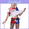 Suicide Squad Harley Quinn Cosplay Perücke aus Kunstfaser für Halloween-Kostümpartys