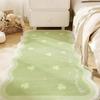 Cream Style Carpets for Living Room Girly Bedroom Decor Carpet Fluffy Soft Pink Bedside Irregular Shape Rug Home Plush Floor Mat