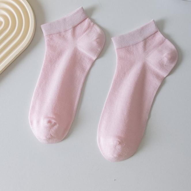 Women's Summer Thin Sweat Absorbing Breathable Moon Boneless Short Tube Socks