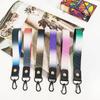 Trend Color Ribbon Short Mobile Phone Lanyard License Key Chain Anti-fall Wrist Rope