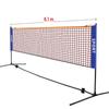 WEZHO Portable Height-Adjustable Badminton Tennis Net Set