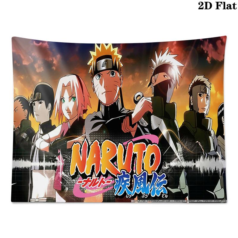 N-NARUTO Wall Tapestry Aesthetic Wall Hanging Printed Fabric Blanket Decorative Tapestries for Bedroom Living Room Home Decor