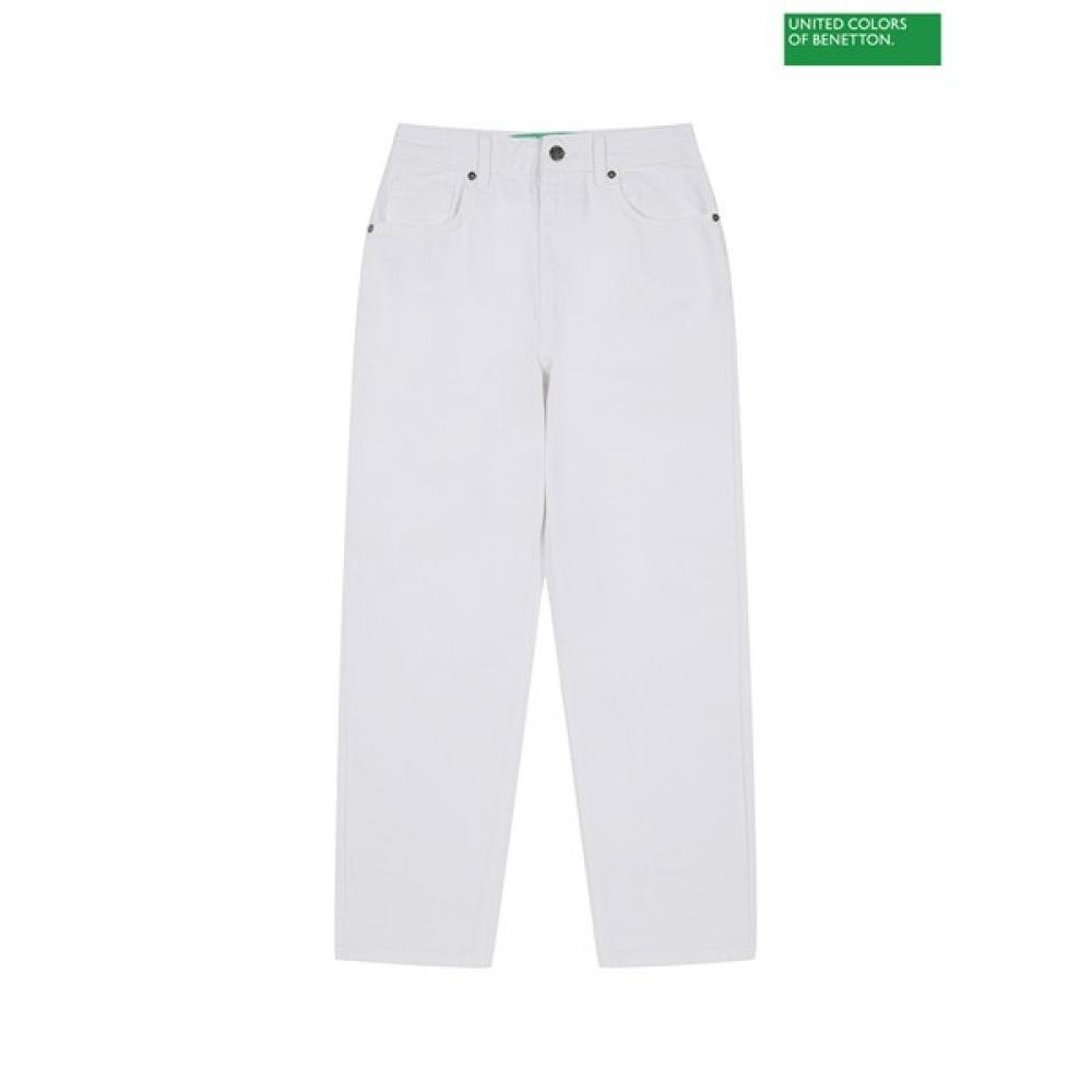 Benetton High Waist Straight Denim Pants 3s 4lyx575c3