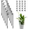 Plastic Plant Support Ring Fit for Various Plants Reusable Support Pile for Orchard Garden Potted Flower Vine Growth Support