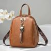 New women's shoulder soft leather travel small backpack bag school bag large capacity mother backpack bag bags