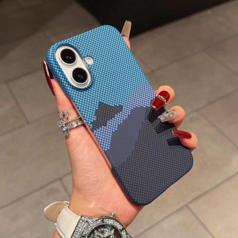 iPhone 16 Pro Max Magnetic Kevlar Carbon Fiber Matte Case 12 Pro Max
