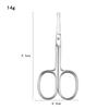 Russian-Style Stainless Steel Cuticle Nippers & Eyebrow Trimmers - Pointed Tip Beauty Scissors