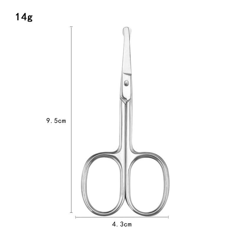 Russian-Style Stainless Steel Cuticle Nippers & Eyebrow Trimmers - Pointed Tip Beauty Scissors