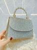 Elegant French Diamond Rhinestone Evening Handbag