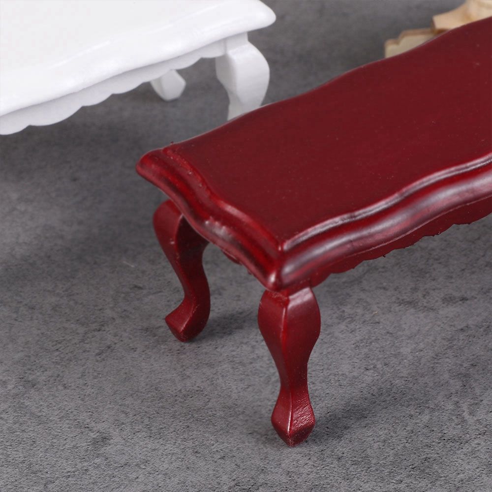 Simulation End Doll House Decoration Wooden Coffee Table Table Furniture Toys 1/12 Dollhouse