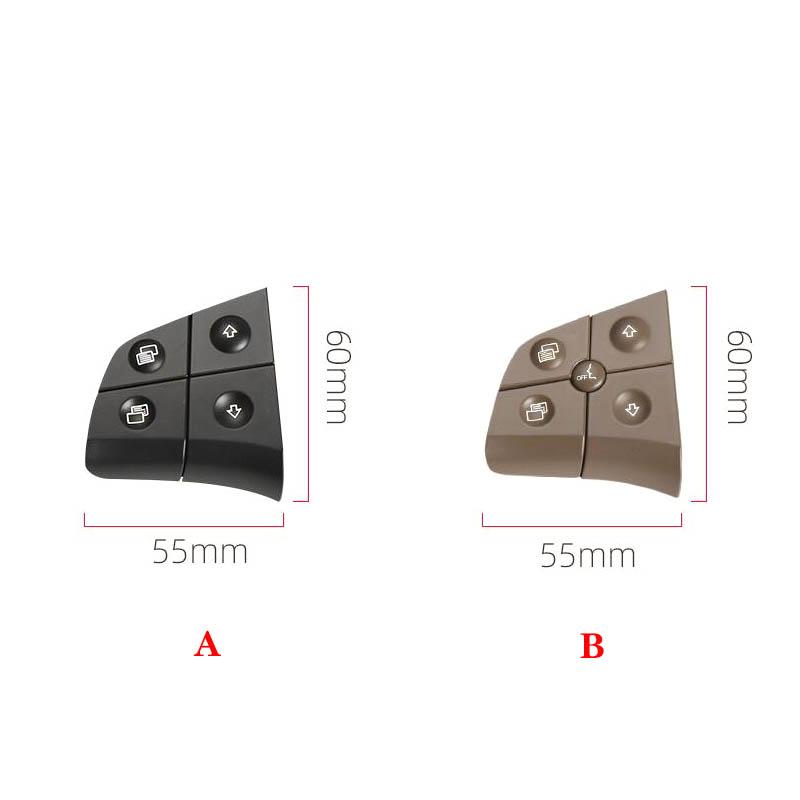 

Автомобільні багатофункціональні кнопки перемикання на кермі Ключ керування телефоном для Mercedes Benz W164 W245 W251 ML GL BR Class 300 350 B Grey