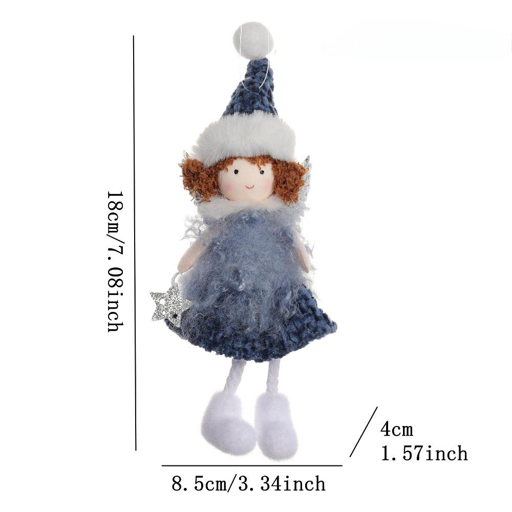 New Christmas Supplies Christmas Feather Angel Christmas Tree Decoration Pendant Small Pendant Christmas