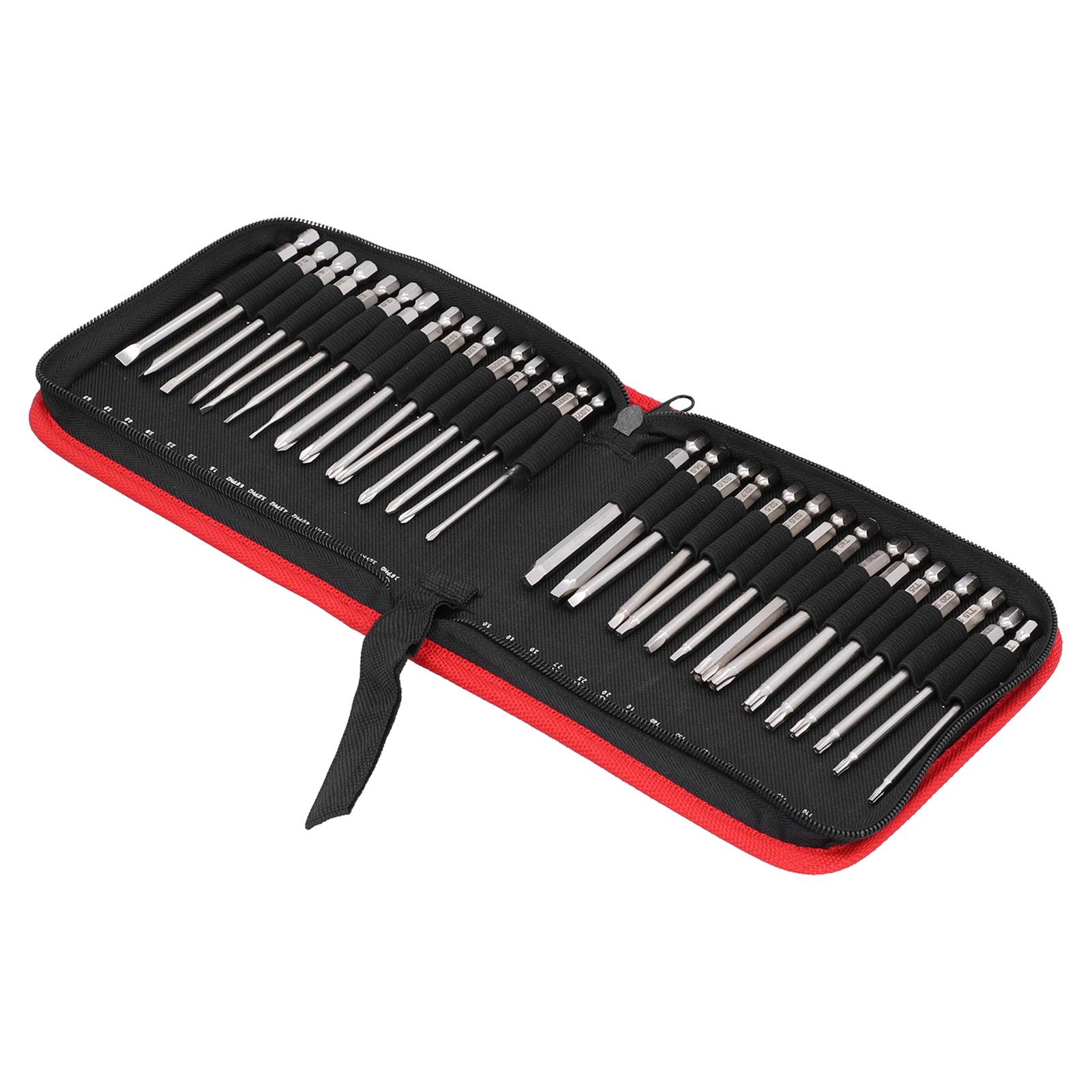 

Набор инструментов из 30 шт. магнитных металлических насадок для отвертки, шлицевых, звездообразных, крестовых, с ящиком для хранения 100 мм