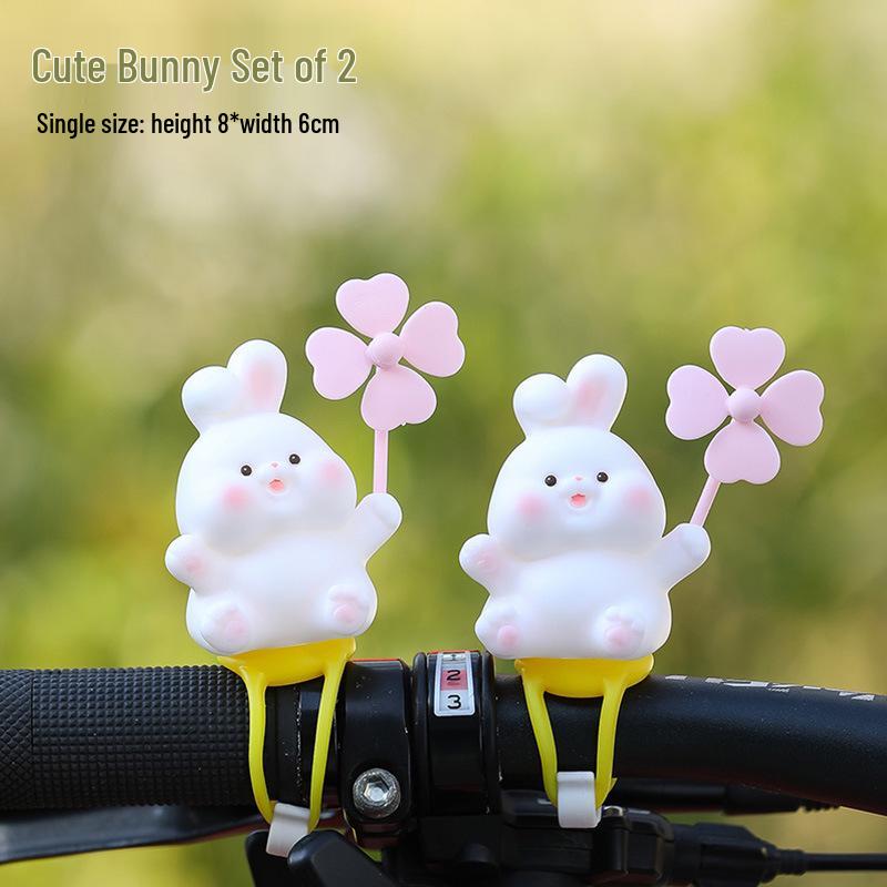 Pinwheel Paradise Tie-Up Doll: Cute Electric Car, Bicycle, Motorcycle, and Stroller Decoration