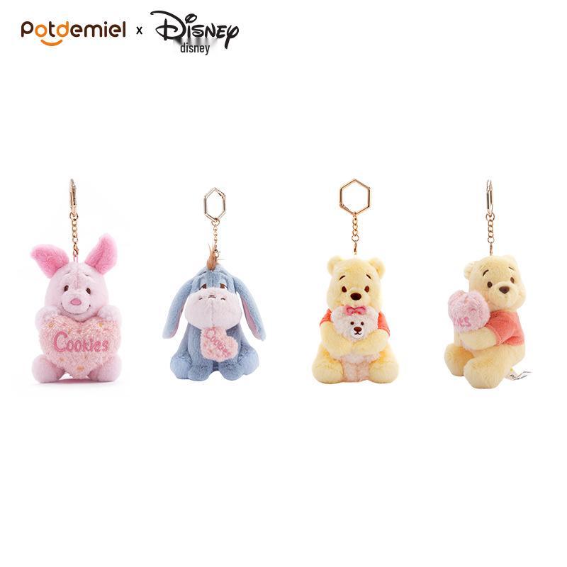 Klíčenka Disney Medvídek Pú a přátelé: Přívěsek medvídek Pú, Prasátko, Ijáček Plyšová hračka