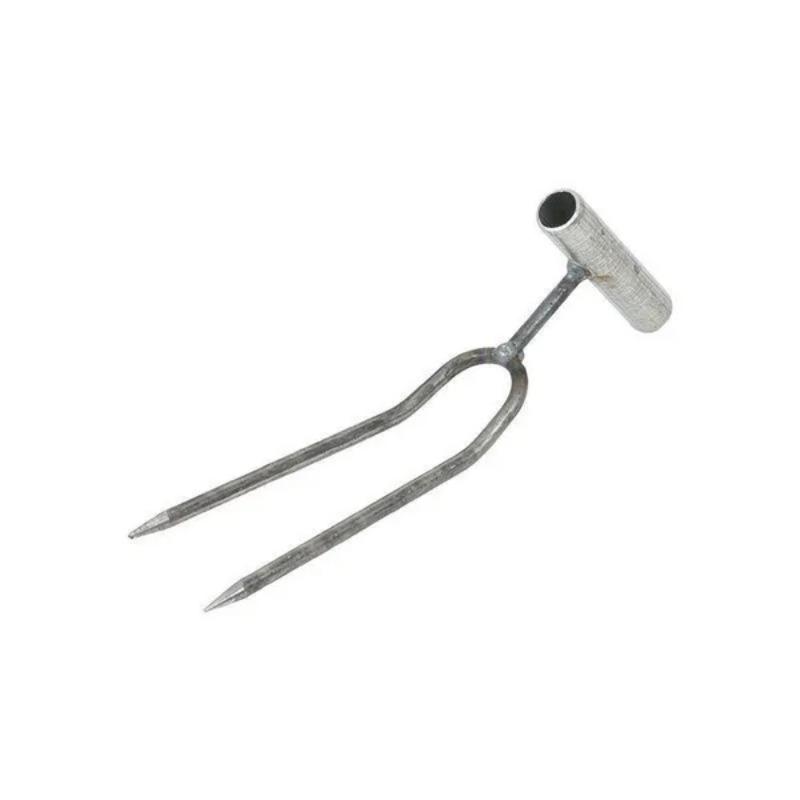 

1PC 2-Prong Hand Tiller and Weeder - Gardening Tool for Soil Aeration, Planting, and Fertilizing