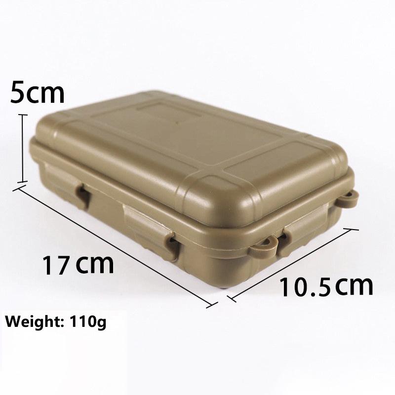 1Pcs Waterproof Sealed Survival Box, Outdoor Plastic Storage Container for Camping Travel, Emergency Kit Box