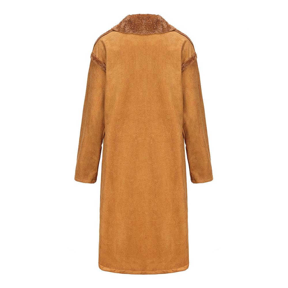 Herbst/Winter Kollektion: Herren Wildleder Plüsch Leder & Pelz Jacke - Verdickt, Warm, Integriertes Design