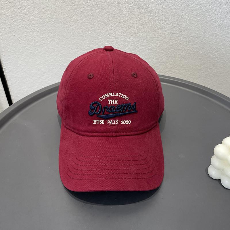 Adjustable Cotton Letter Embroidery Baseball Hat For Men And Women In All Seasons