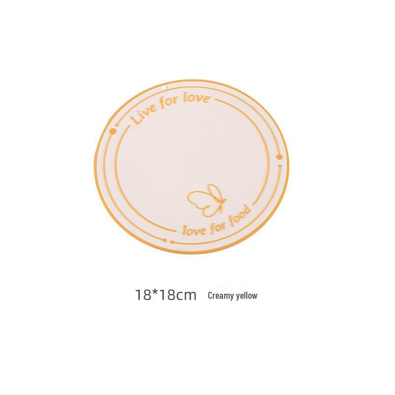 Minimalist Butterfly Insulated Heat-Resistant Coaster & Placemat Set