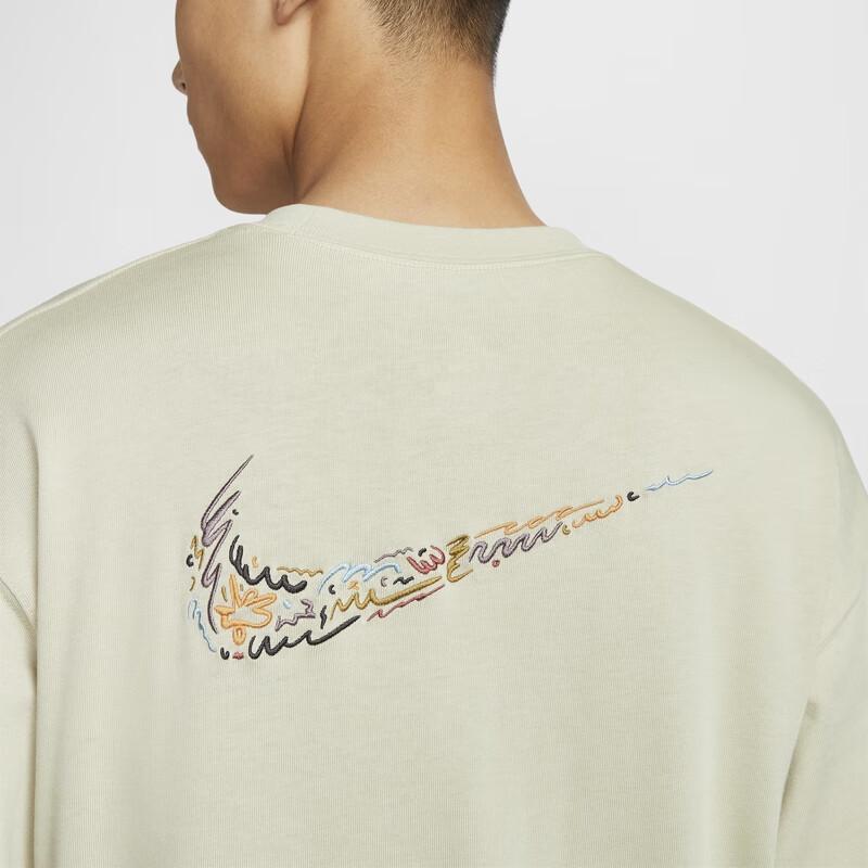 Nike Sportswear FW24 Minimalist Comfortable Soft Long Sleeve T-Shirt Men Tops Light-Cyan HQ8166-234