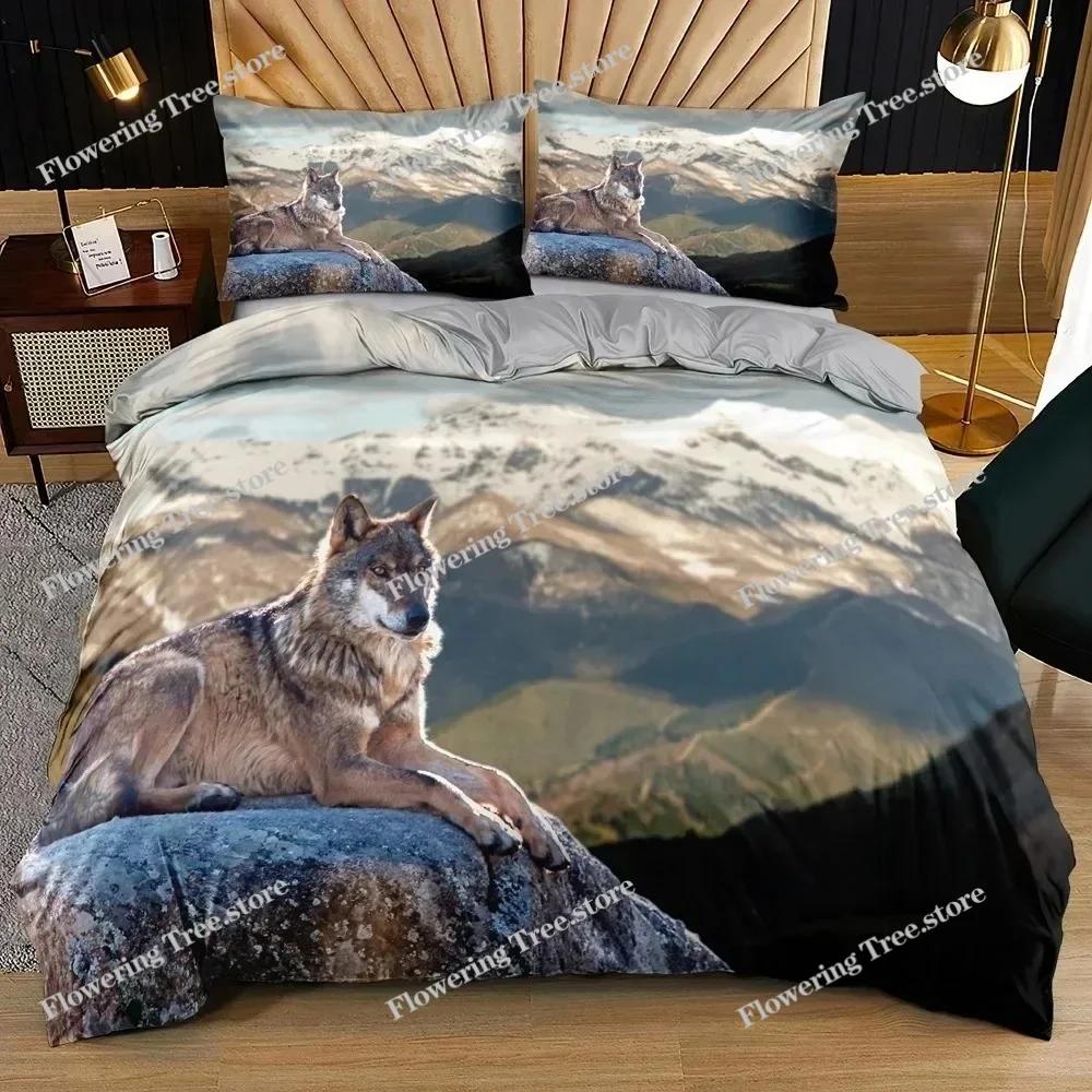 3D Animal Printed Duvet Cover Set Bedclothes Owl Pattern Bedding Set Quilt Cover With Pillowcases Queen King Size Bedroom Decor