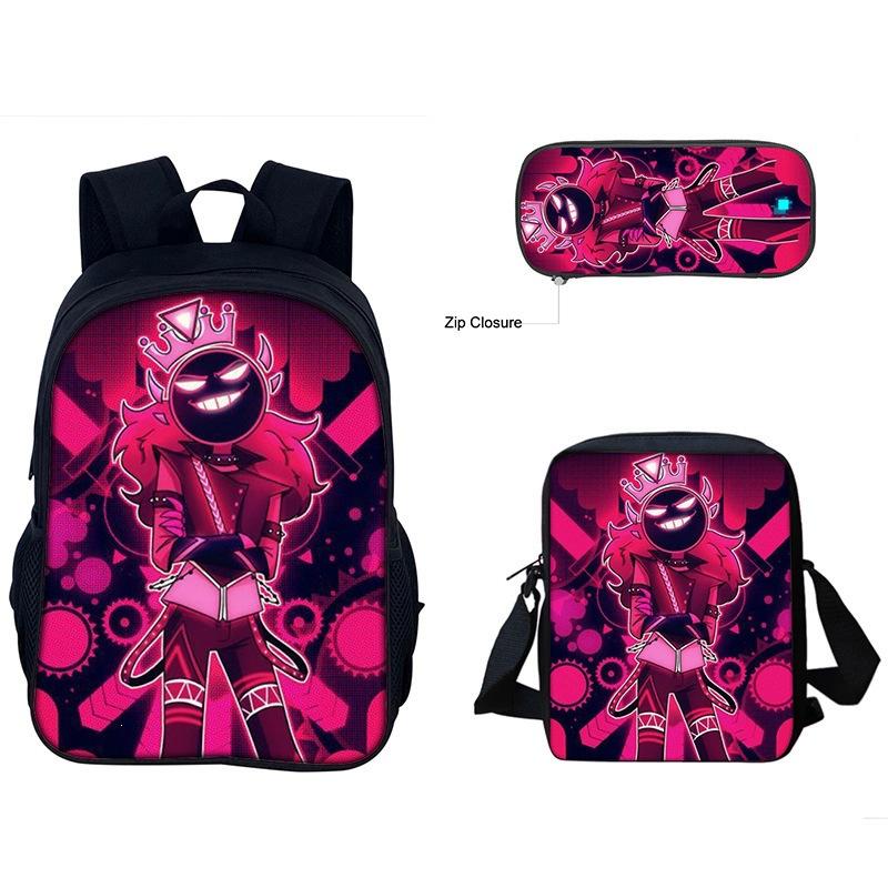 Just Shapes&Beats Kids Backpack Set 3-Piece for School Students Lightweight Ergonomic Large Capacity Fun Pattern
