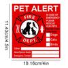 Pet Alert Safety Fire Rescue Stickers Window Cling Pets Inside Decal Stickers UV Fade Resistant Alert Safety Fire Rescue Sticker