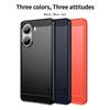 For Xiaomi Poco X7 Pro 5G Back Cover MOFI Brushed Texture Carbon Fiber Soft TPU Case