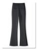 2024 Women's Gray High-Waist Wool Flared Pants – Autumn/Winter Slimming Style